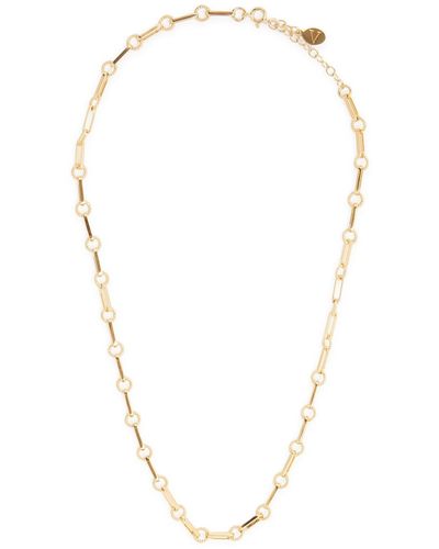 V By Laura Vann 18kt -plated Chain Necklace - White