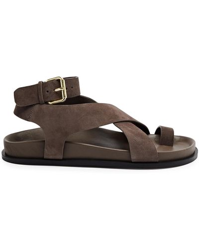 A.Emery A. Emery Jalen Suede Sandals - Brown