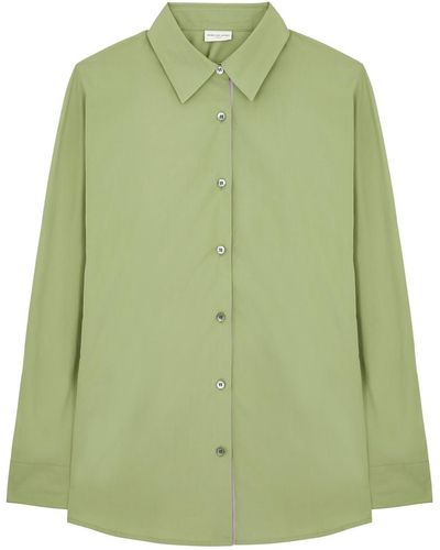 Dries Van Noten Casio Cotton Shirt - Green