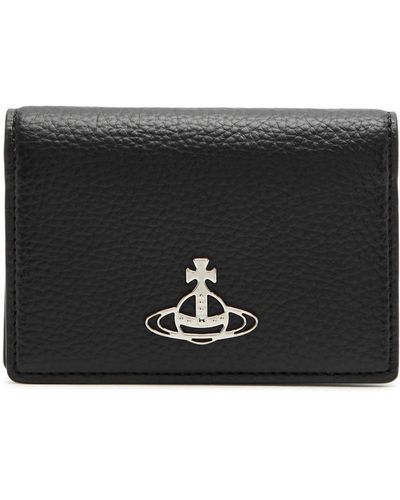 Vivienne Westwood Orb Faux Leather Card Holder - Black
