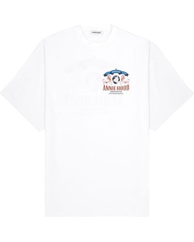 Annie Hood Circus Printed Cotton T-Shirt - White