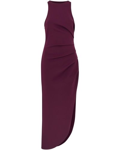 Misha Collection Ida Ruched Stretch-Jersey Midi Dress - Purple