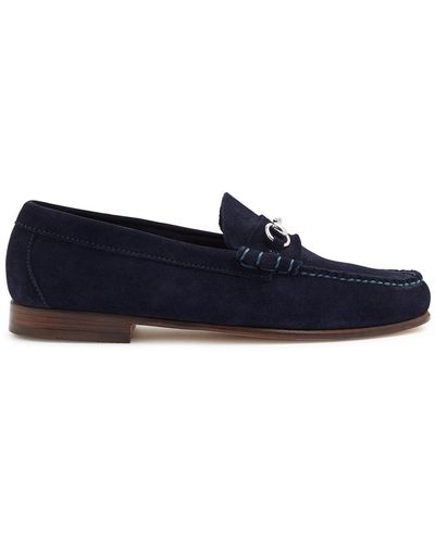 G.H. Bass & Co. G. H Bass & Co Weejun Palm Springs Suede Loafers - Blue