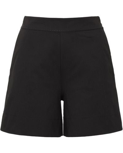 Winser London Cotton Twill Shorts - Black
