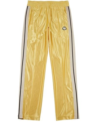 Moncler Genius 8 Moncler Palm Angels Satin-jersey Track Trousers - Yellow