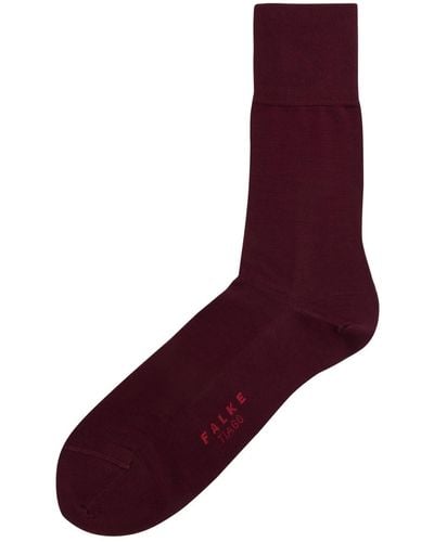 FALKE Tiago Cotton-Blend Socks - Purple