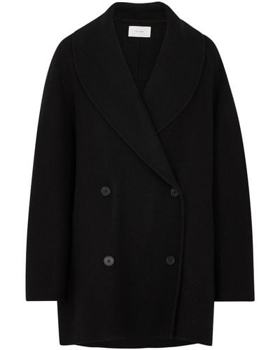 The Row Polli Double-breasted Wool-blend Jacket - Black