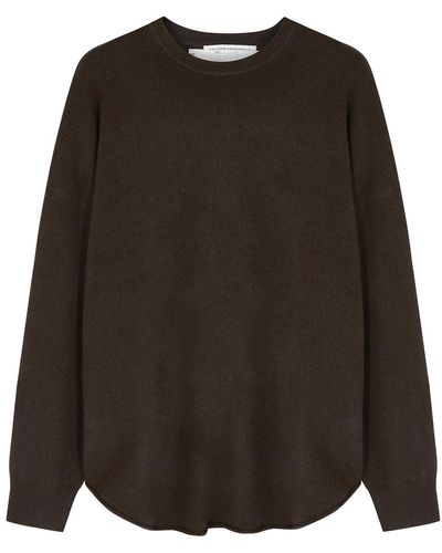 Extreme Cashmere N°53 Crew Hop Cashmere-Blend Sweater - Brown