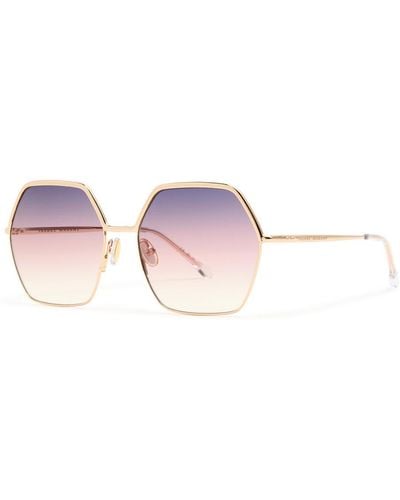 Isabel Marant Hexagon-Frame Sunglasses - Pink