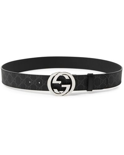 Gucci gg Monogrammed Belt - Black