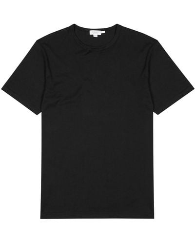 Sunspel Cotton T-Shirt - Black