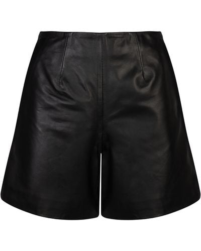 Muubaa Harmony Flat Front Shorts - Black