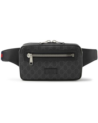 Gucci Ophidia gg-monogrammed Canvas Belt Bag - Black