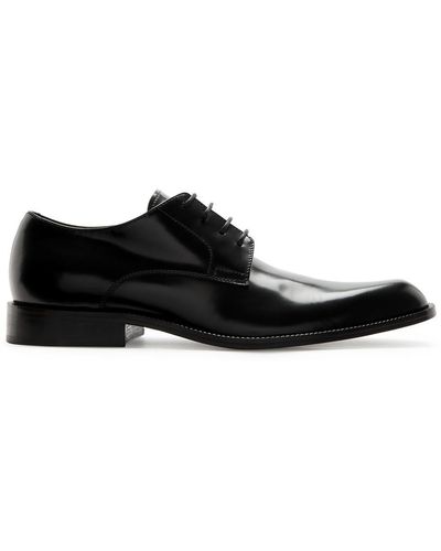 Dries Van Noten Leather Derby Shoes - Black