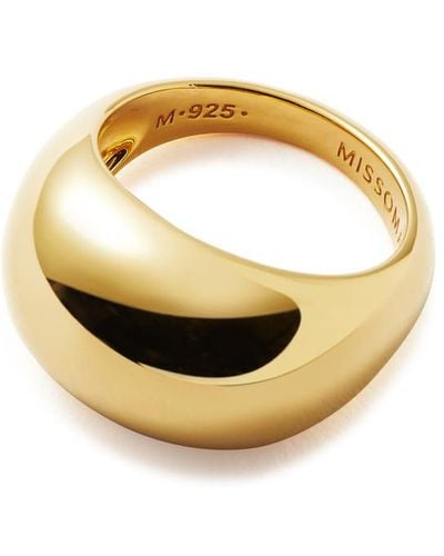 Missoma Dome 18kt -plated Vermeil Ring - Metallic
