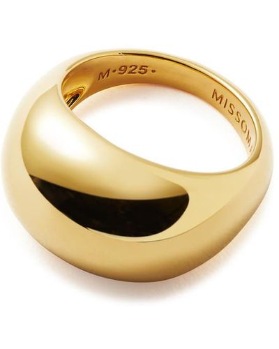 Missoma Dome 18kt -plated Vermeil Ring - Metallic