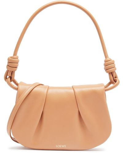 Loewe Paseo Leather Shoulder Bag - Brown