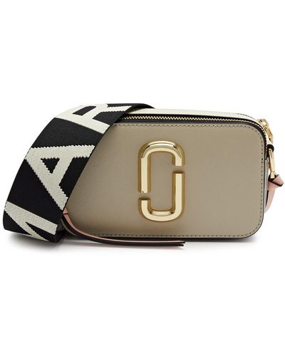 Marc Jacobs The Snapshot Core Leather Cross-body Bag - Natural