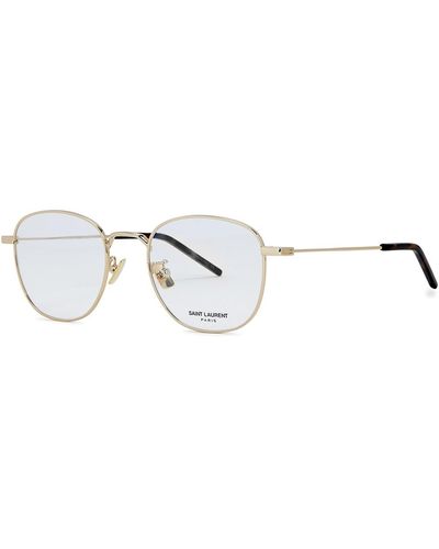 Saint Laurent Gold Sl 313 Glasses - Metallic