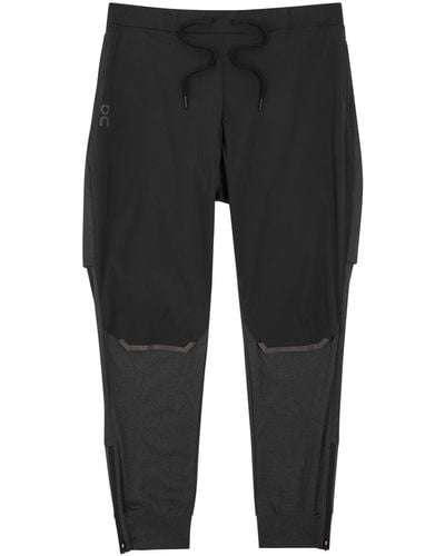 On Shoes Weather Stretch-Jersey Joggers - Grey