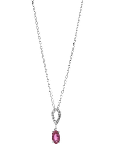 Mozafarian Ruby Necklace - Metallic
