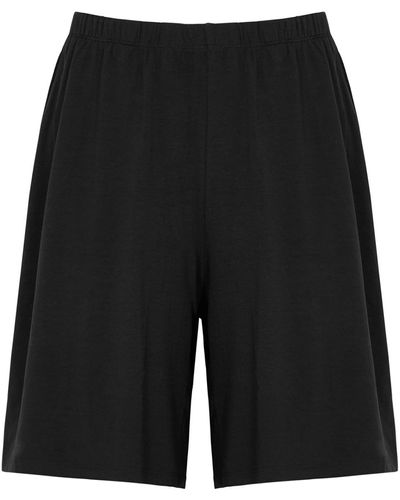 Eileen Fisher Stretch-jersey Shorts - Black