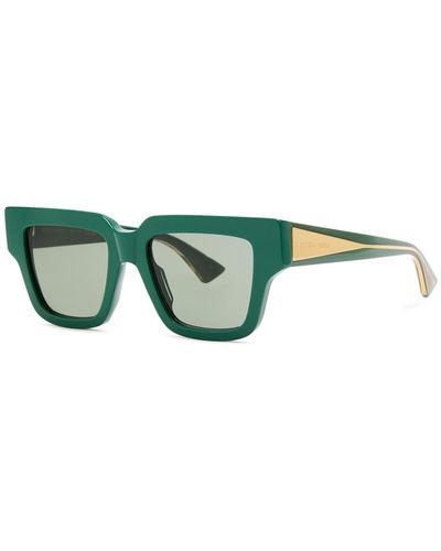 Bottega Veneta Square-frame Sunglasses - Green
