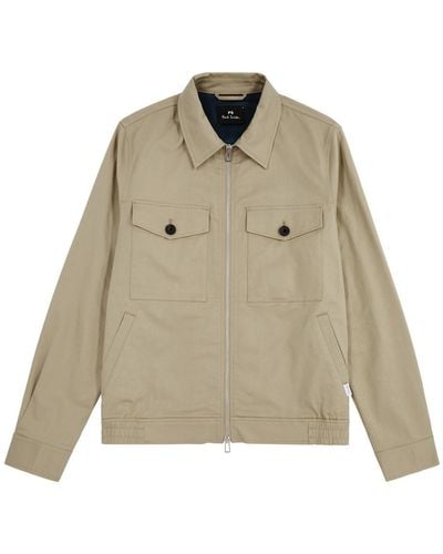 PS by Paul Smith Cotton-Blend Jacket - Natural