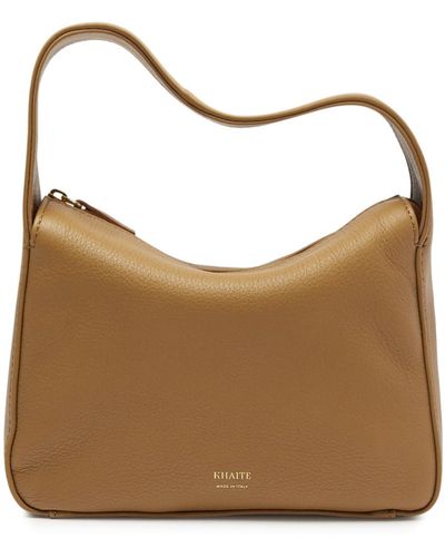 Khaite Elena Small Leather Top Handle Bag - Brown