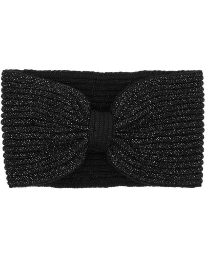 Inverni Knotted Wool And Cashmere-blend Headband - Black