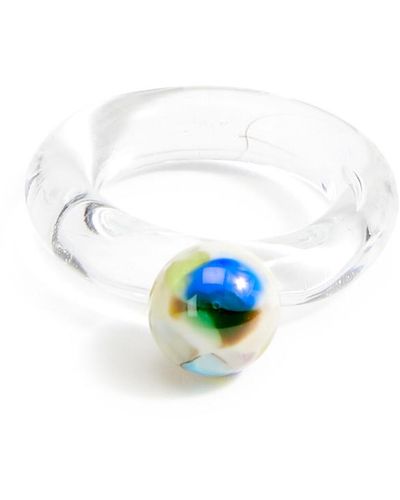 SANDRALEXANDRA Bolita Glass Ring - Blue
