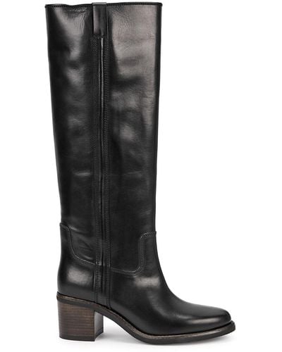 Isabel Marant Étoile Seenia 65 Leather Knee-High Boots - Black