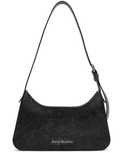 Acne Studios Platt Mini Leather Shoulder Bag - Black