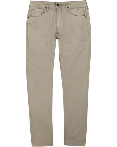 PAIGE Federal Stone Straight-Leg Jeans - Grey