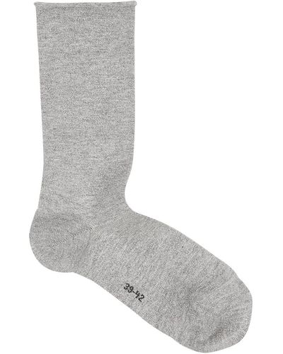 FALKE Shiny Metallic-Weave Socks - Grey