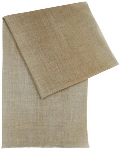 AMA Pure Double-Faced Wool Scarf - Grey