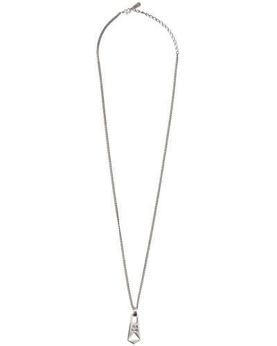 Paul Smith Zip Chain Necklace - White