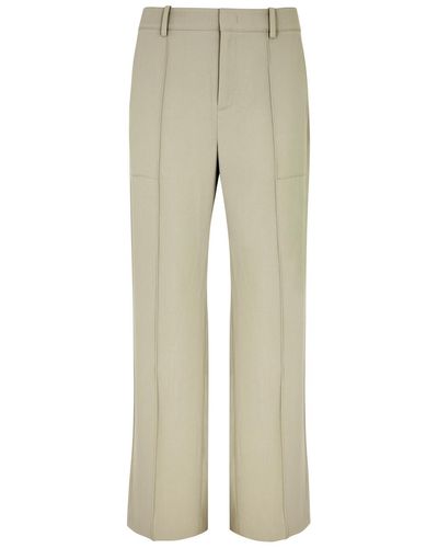 Vince Straight-Leg Trousers - Natural