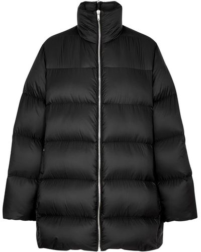 Rick Owens X Moncler Cyclopic Quilted Shell Jacket - Black