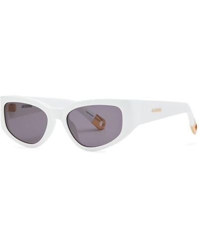 Jacquemus Les Lunettes Gala Cat-eye Sunglasses - White