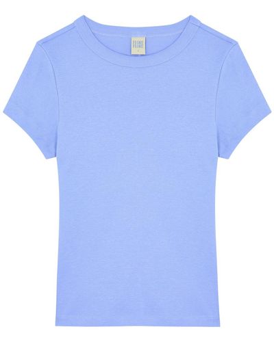 Flore Flore Car Cotton T-Shirt - Blue