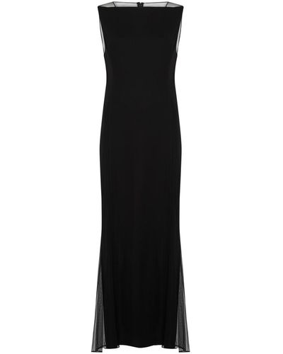 Helmut Lang Panelled Jersey Midi Dress - Black