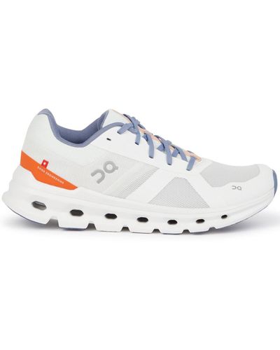 On Shoes On Cloudrunner Mesh Trainers - White