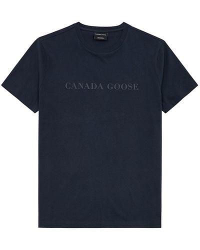 Canada Goose Emersen Logo Cotton T-Shirt - Blue