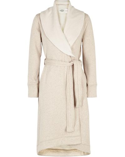 UGG Duffield Ii Fleece Lined Cotton Jersey Robe , Robe, Fleece Lining - Natural