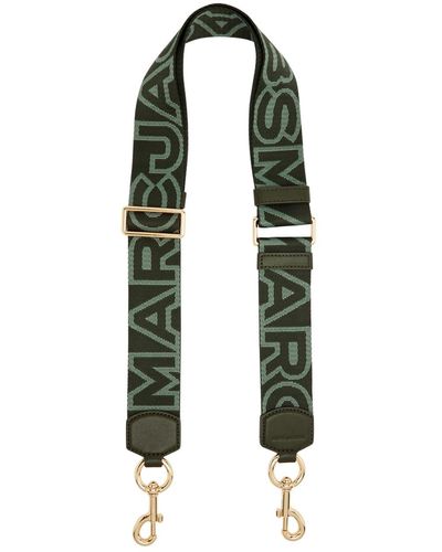Marc Jacobs Logo-Jacquard Canvas Bag Strap - Green