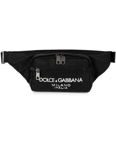 Dolce & Gabbana Logo Nylon Belt Bag - Black