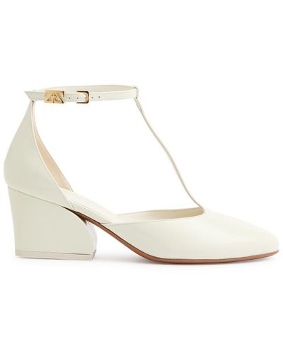Zimmermann Farrow 55 Patent Leather Court Shoes - White
