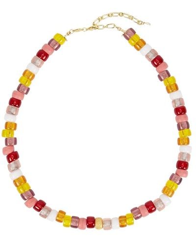 Anni Lu Poolside Tipsy 18kt Gold-plated Necklace - Yellow