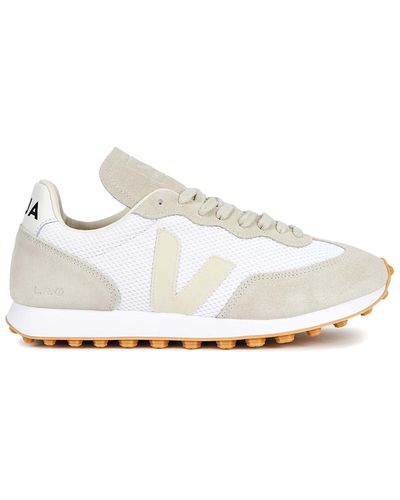 Veja Rio Branco Panelled Mesh Trainers, Trainers, , Round Toe - White